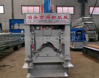 Cina Automatic Roof Ridge Cap Tile Roll Cold Forming Machine / Glazed Aluminium Metal Rib Tile Forming Machine pemasok